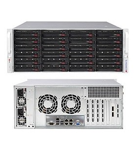 Supermicro superstorage server 6047r-e1r24l intel® c602j lga 2011 (socket r) cabinet metalic (4u) negru
