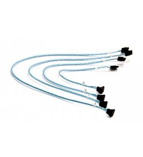 Supermicro 4 x round cabluri sata 0,56 m negru, albastru, alb