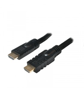 Cablu video logilink, hdmi (t) la hdmi (t), 10m, conectori auriti, rezolutie maxima 4k uhd (3840 x 2160) la 30 hz, negru, "cha0