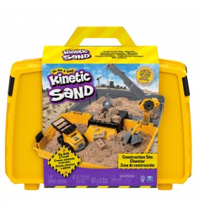 Kinetic sand construction site folding sandbox playset