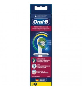Curățare profundă Braun  Oral-B cu CleanMaximiser 3er, cap de perie (Alb)