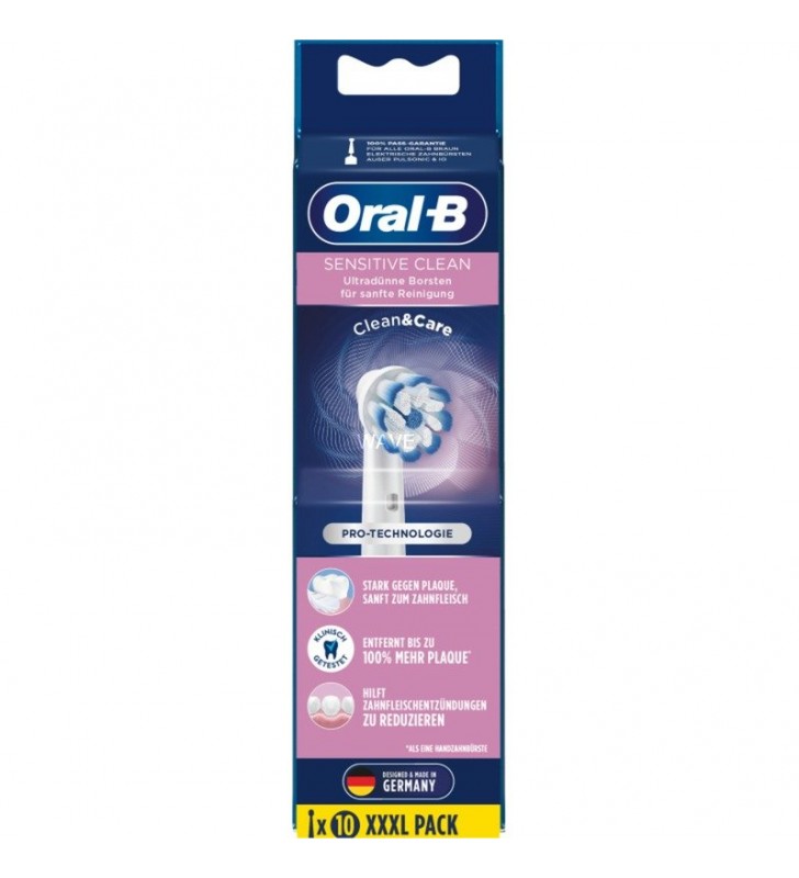 Braun  oral-b sensitive clean 8 capete de perie (alb)
