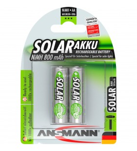 Ansmann  800mah solar, baterie (argintiu, 2x aa (mignon))
