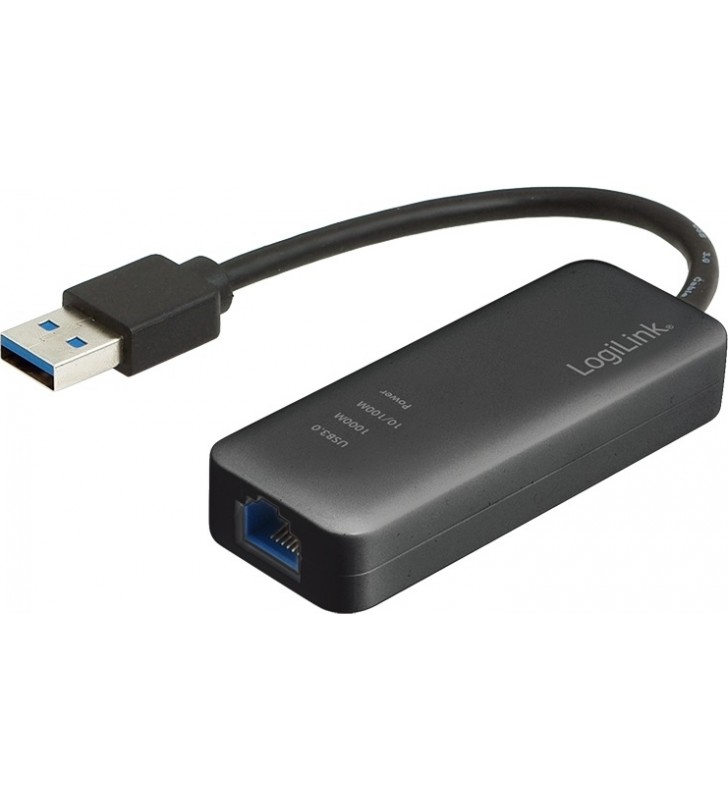 ADAPTOR LOGILINK USB3.0 la RJ-45 (M), Gigabit, chipset Realtek, cu cablu, "UA0184A"