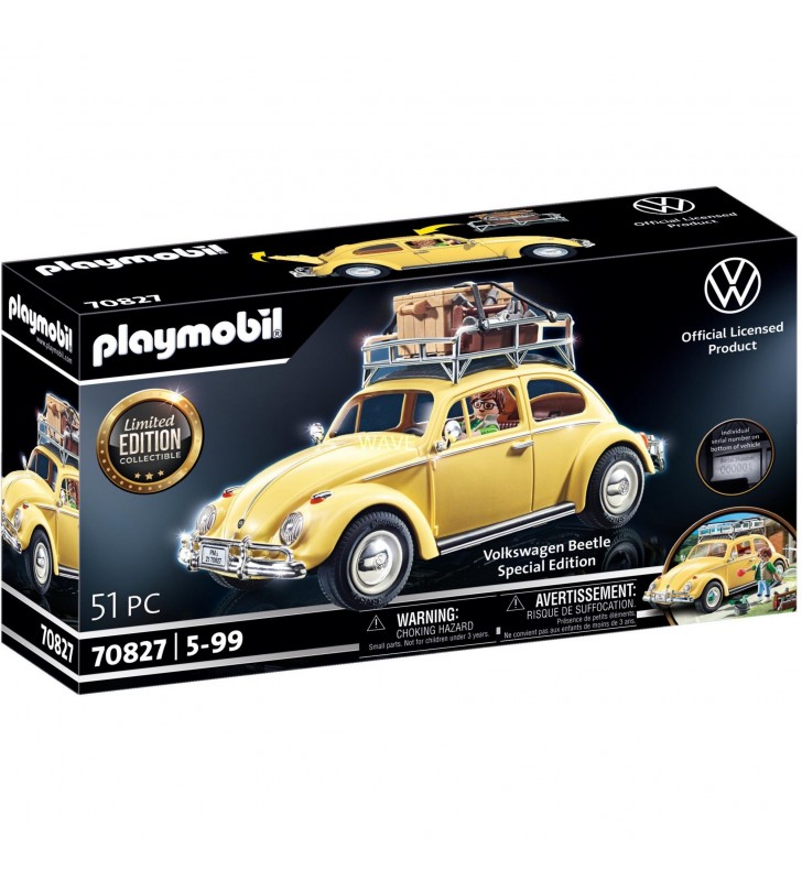 Playmobil  70827 volkswagen beetle - ediție specială, jucărie de construcție