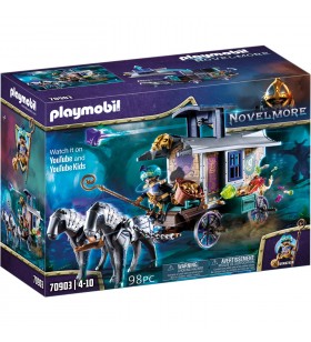 Playmobil  70903 violet vale - cărucior de negustor, jucărie de construcție