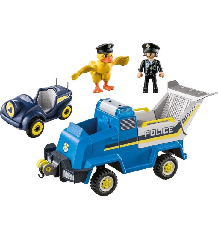 Playmobil  70915 duck on call - vehicul de politie, jucarie de constructie