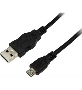 Cablu usb2.0 la micro-usb  logilink  3m, (am/bm), black, "cu0059"