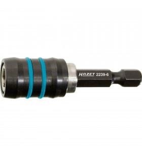 Adaptor hazet  2239-6, suport bit 1/4" (negru/albastru)