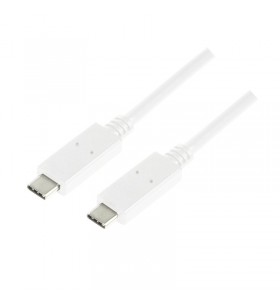 Usb 3.2 gen2x1 cable, usb-c to usb-c, white, 0.5m "cu0130"