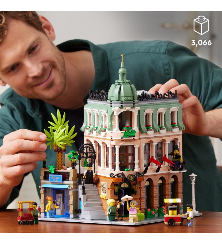Jucărie de construcție lego  10297 creator expert boutique hotel (set de model pentru adulți, clădire modulară)