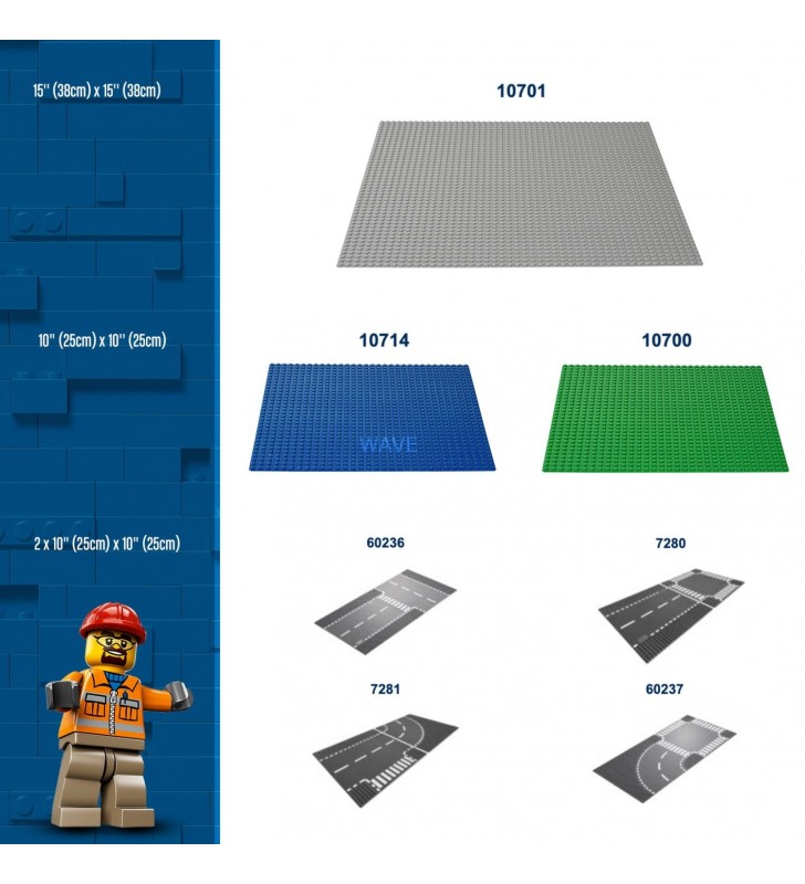 Lego  10714 jucărie de construcție cu placă de construcție albastră clasică