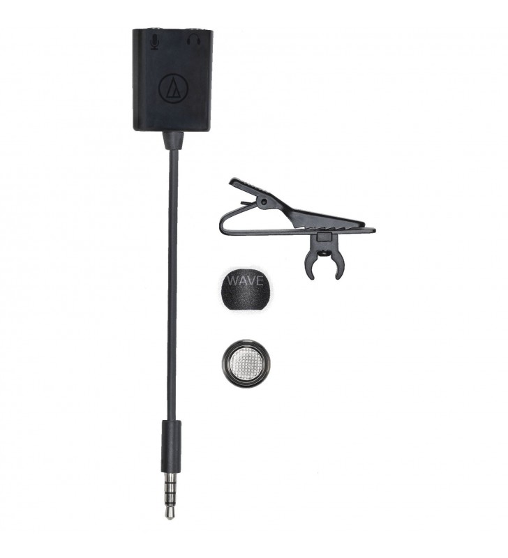Audio technica  atr3350xis, microfon (negru, mufă de 3,5 mm)