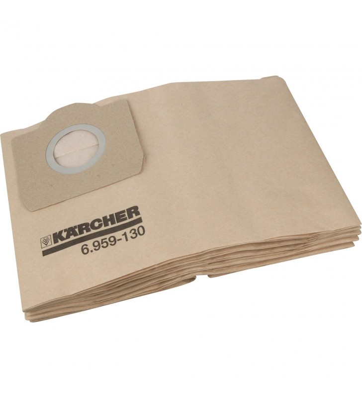 Saci de filtru din hartie kärcher  pentru aspiratoare, saci pentru aspiratoare (pachet de 5)