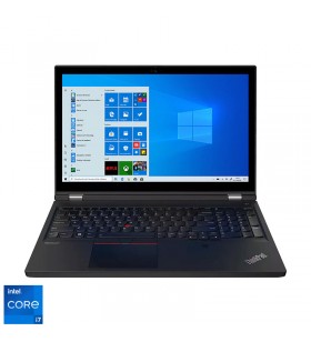 Laptop lenovo thinkpad t15g gen2, intel core i7-11800h, 15.6inch, ram 32gb, ssd 1tb, nvidia geforce rtx 3080 16gb, windows 10 pro, black