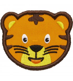 Affenzahn  velcro badge tiger, plasture (galben)