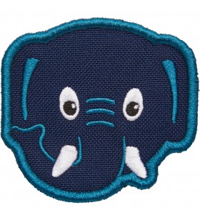 Insigna cu velcro affenzahn  elefant, plasture (albastru)