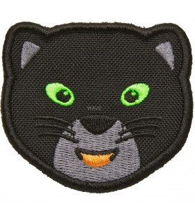 Affenzahn  velcro badge panther, plasture (negru)
