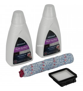 Kit pentru suprafețe multiple bissell cleaning value pack, detergent (2 litri, 1x rolă perie, 1x filtru)