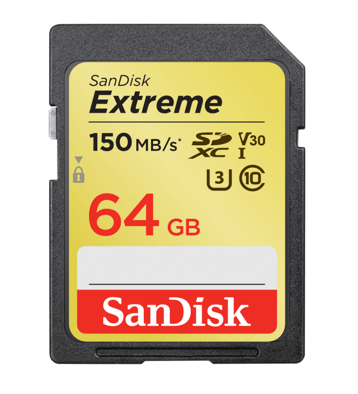 Extreme plus 64gb sdxc memory/card 170mb/s 80mb/s uhs-i cl. 10