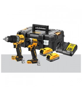 Dewalt dck2050e2t-qw - kit 18v powerstack cordless drill and screwdriver with batteries, charger and case