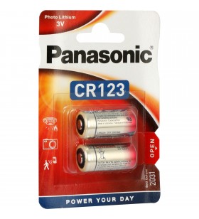 Panasonic  lithium photo cr-123al/2bp, baterie (2 bucăți, cr-123)