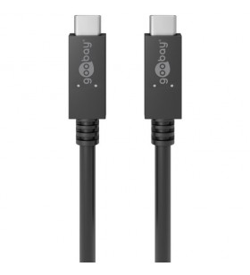 Cablu de incarcare si sincronizare goobay  usb-c 3.2 pd 100w (negru, 50 cm)