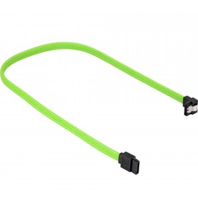 Manșon pentru cablu sharkoon  sata iii 90° (verde, 30 cm)