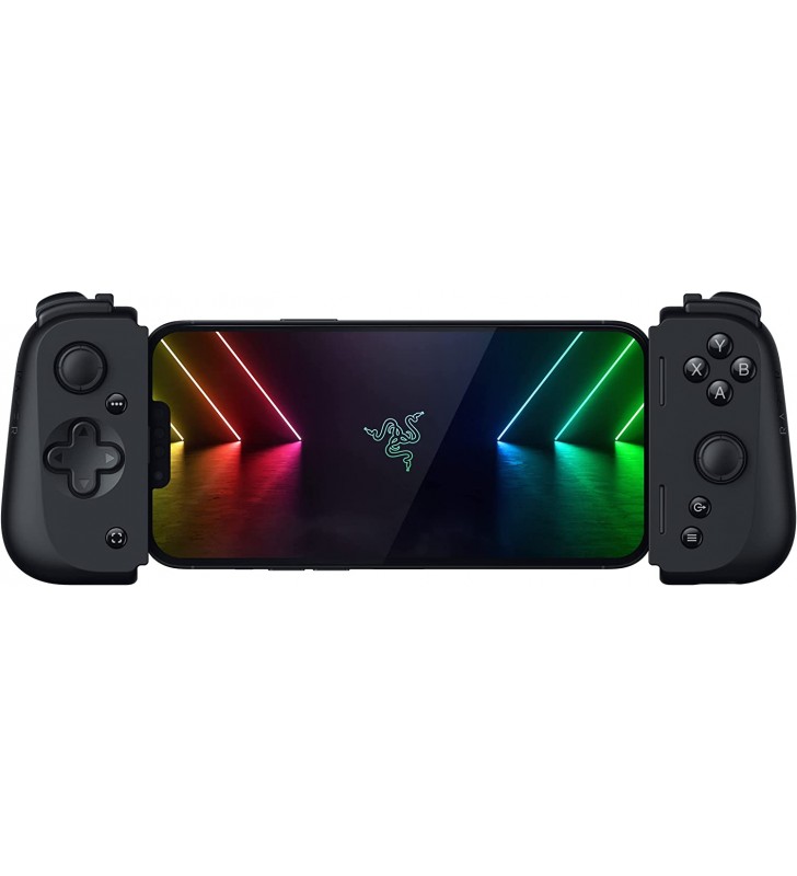 Razer kishi v2 for iphone - mobile gaming controller (universal fit with extendable bridge, streaming pc and console games, ergonomic design, powered by the razer nexus app)