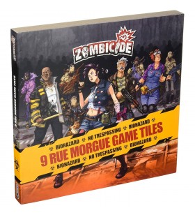 Asmodee zombicide  : 9 rue morgue game tiles, joc de societate