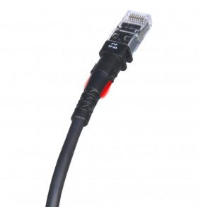 Cablu de corecție patchsee  tp-6a-f/4 (negru, 1,2 metri)
