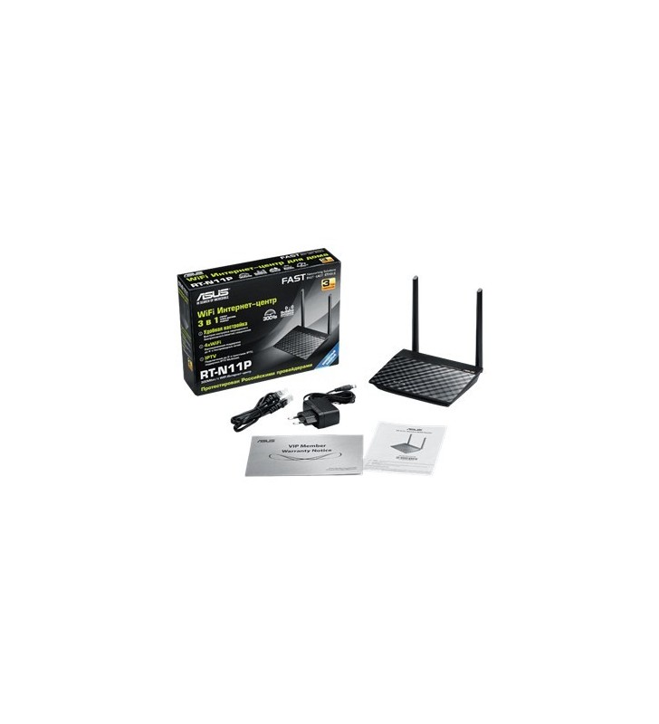 Asus rt-n11p router wireless fast ethernet negru