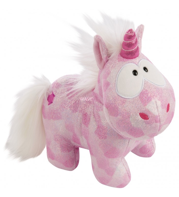 Nici  unicorn pink diamond, jucărie de pluș (roz/alb, 22 cm)