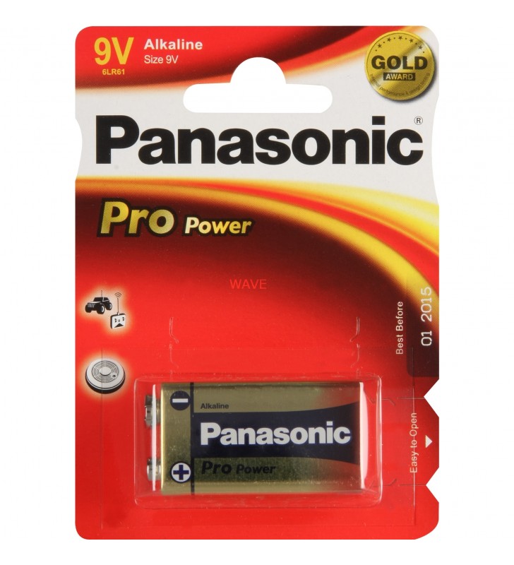 Panasonic  pro power gold 9v 6lr61ppg/1bp, baterie (argintiu)