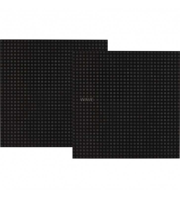 Placă de construcție stivuitoare open bricks  32x32, jucărie de construcție (negru, 2 bucati)