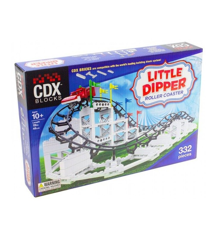 Cdx blocks  little dipper brick roller coaster jucărie de construcție