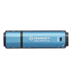 Kingston ironkey vault privacy 50 usb memory, 16gb, blue vault privacy 50 supports multi-password (admin, user, and one-time recovery) option with complex or passphrase modes