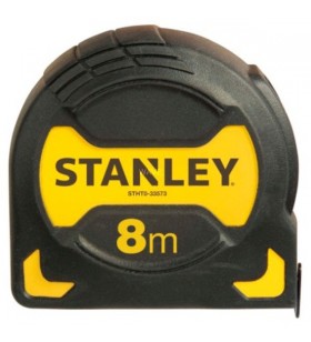 Mâner cu bandă de măsurare stanley , 8 metri (negru/galben, 28 mm)