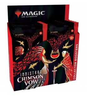 Wizards of the coast  magic: the gathering - innistrad crimson vow collector's booster display english trading cards