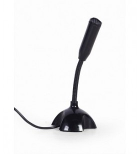 Microfon gembird, suport tip "picior", conector usb 2.0, flexibil, negru, "mic-du-02" (include tv 0.03 lei)