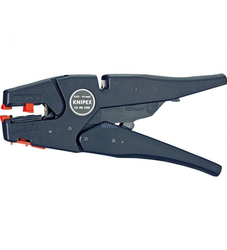 Knipex cleste de decuplare  cu auto-ajustare 12 40 200 , clesti de decupat (tăietor de sârmă integrat)