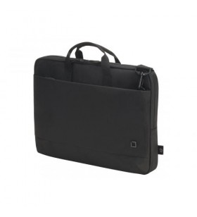Dicota eco slim case motion carrying case for 32.8 cm (12.9") to 39.6 cm (15.6") notebook, tablet, smartphone - black - water resistant - 600d polyester body - handle, shoulder strap - 290.1 mm height x 404.9 mm width x 45 mm depth