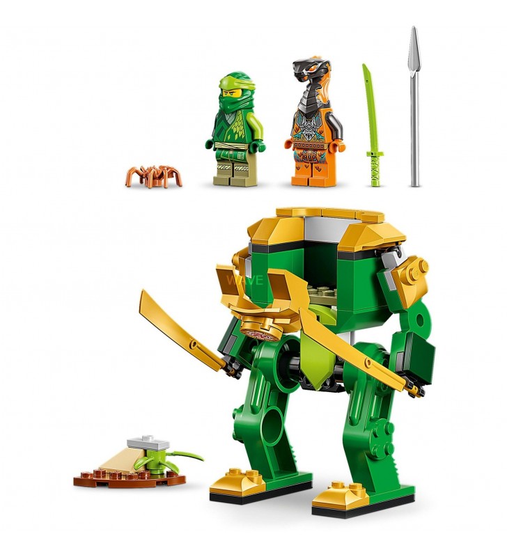 Lego  71757 ninjago jucăria de construcție mecanică ninja a lui lloyd (vârsta 4+ figurină de acțiune figurină șarpe jucărie jucării pentru copii)