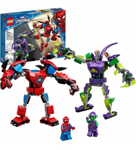 Jucărie de construcție lego  76219 super heroes spider-man și green goblins mech duel (set de figurine de acțiune cu supererou, jucării construibile pentru vârsta de peste 7 ani)