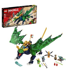 Lego  71766 ninjago jucăria de construcție a dragonului legendar al lui lloyd (jucării pentru băieți și fete de la 8 ani cu figurine de dragon și șarpe)