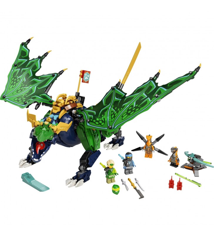 Lego  71766 ninjago jucăria de construcție a dragonului legendar al lui lloyd (jucării pentru băieți și fete de la 8 ani cu figurine de dragon și șarpe)