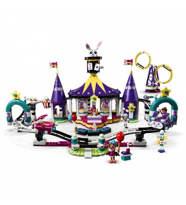 Jucărie de construcție lego  friends 41685 magic târg de târguri (parc de agrement și distracție cu trucuri de magie pentru copii, jucării de la 8 ani)