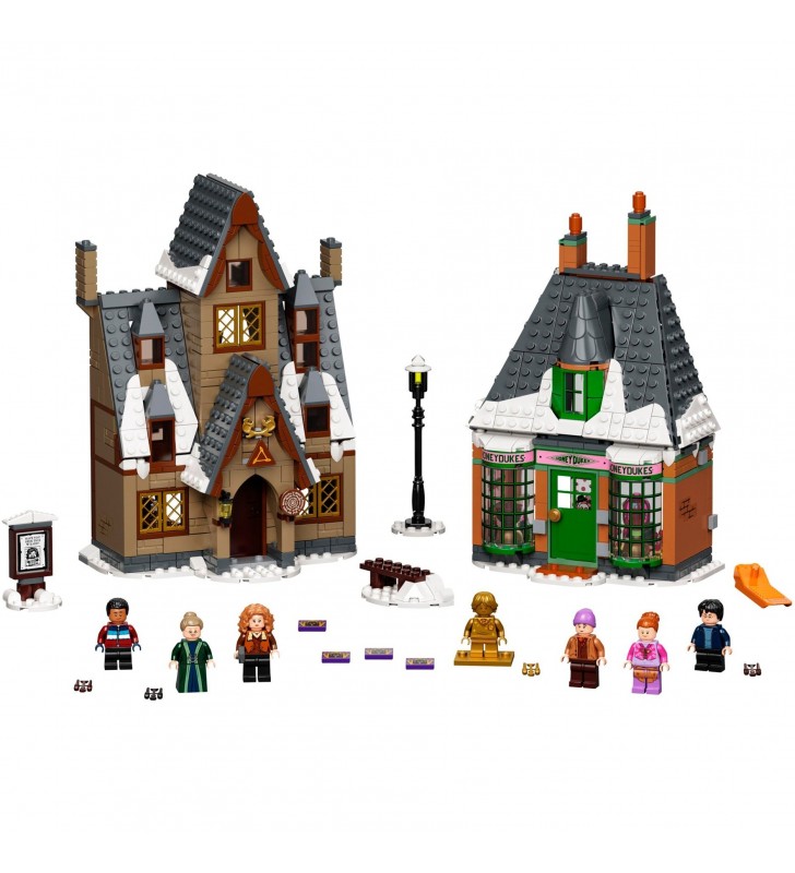 Lego  76388 harry potter vizită la hogsmaede jucărie de construcție (jucărie pentru vârsta de peste 8 ani, set de aniversare a 20-a cu minifigurină ron aurie)