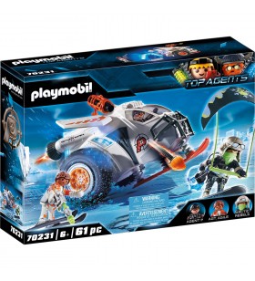 Playmobil  70231 jucărie de construcție cu planor de zăpadă spy team