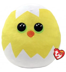 Jucărie moale ty  squish a boo hatch chick (alb/galben, 35 cm)